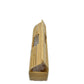 Slatted Ark Clutch with Built In Top Handle
