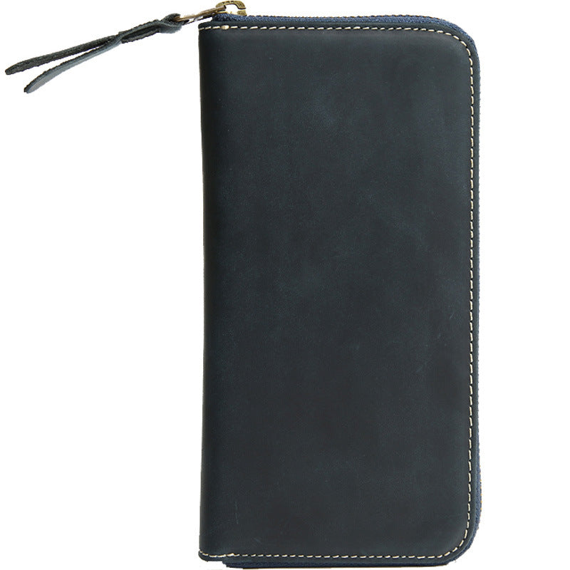 Men's Leather First Layer Cowhide Large Capacity Handbags