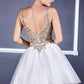 Cinderella Divine 9239 Short Poofy Layered A-Line Gown Tulle Skirt