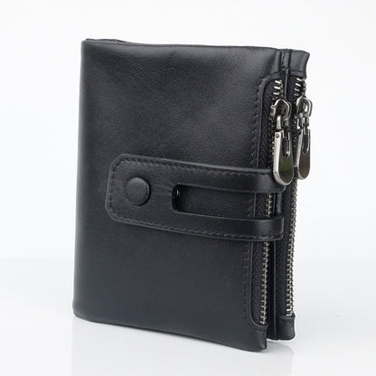 Men's Crazy Horse Oil Cowhide Leather For Purses