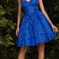 Cinderella Divine 9243 Strapless A-Line Short Dress