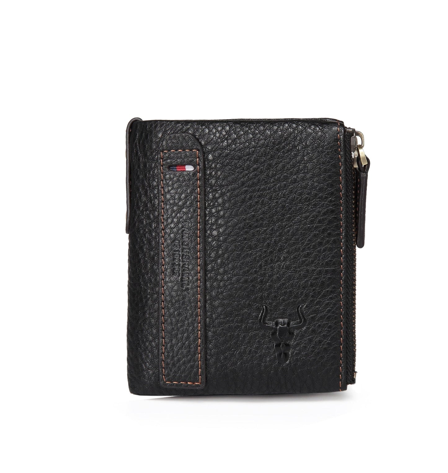 Men's Leather Zipper Short Retro Multiple Slots Men's Wallets