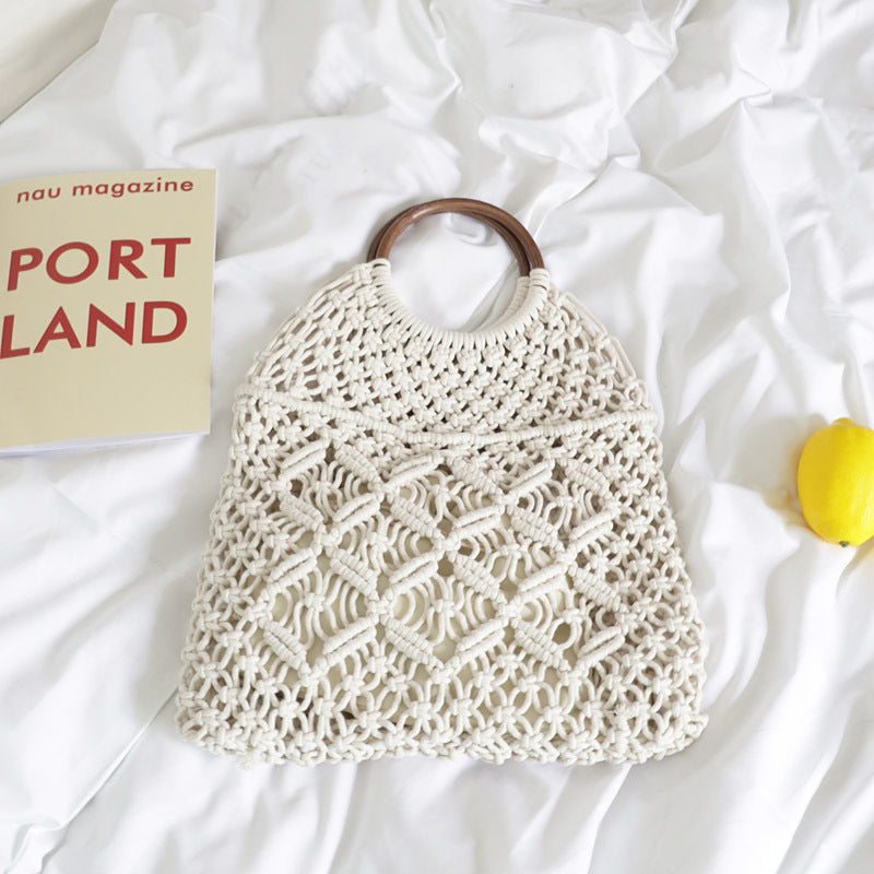 Summer Woven Hollowed Stylish Retro Minimalism Handbags