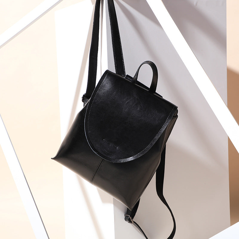 Graceful Women's Slouchy Pretty Leather Join Backpacks