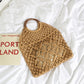 Summer Woven Hollowed Stylish Retro Minimalism Handbags