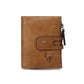 Famous Artisan Leather Short Zipper Button Multiple Men's Wallets