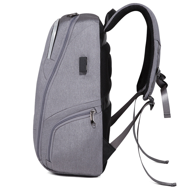 Classic Men's Business Computer Waterproof Rechargeable Backpacks