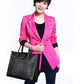 Women's Commuter Crocodile Pattern Genuine Leather Large Capacity Handbags