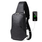 Men's Trendy Cool Style Charging Green Men's Chest Bags