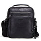 Men's Black Angel Retro Crazy Horse Leather Men's Shoulder Bags