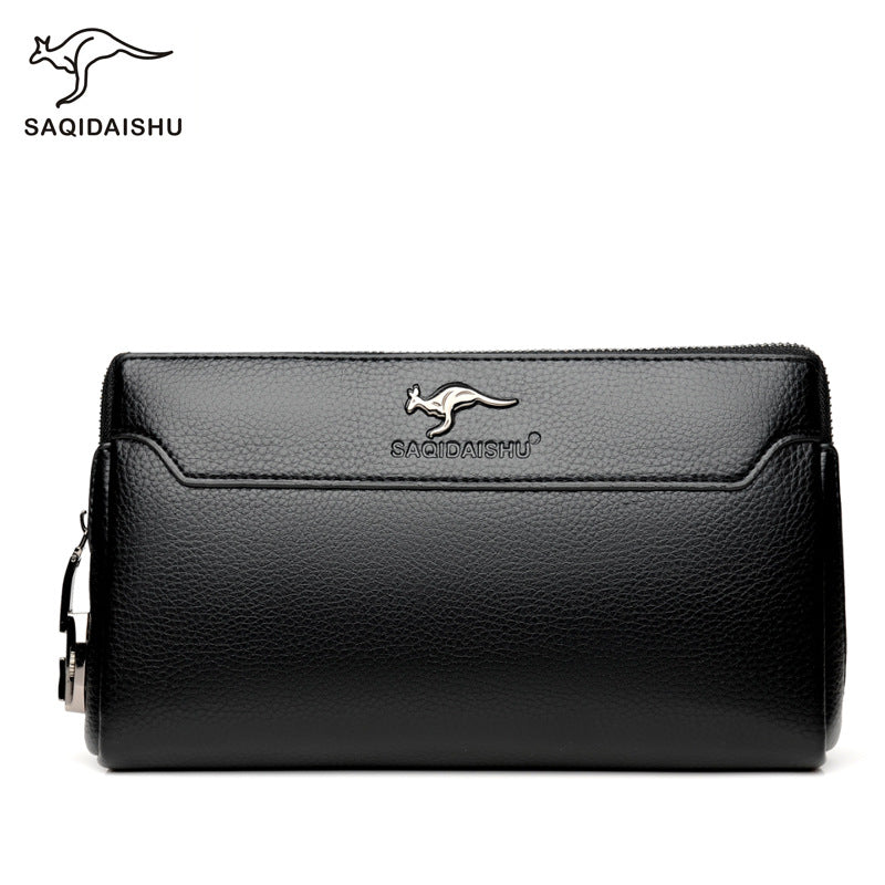 Men's Durable Kangaroo Clutch Business Password Lock