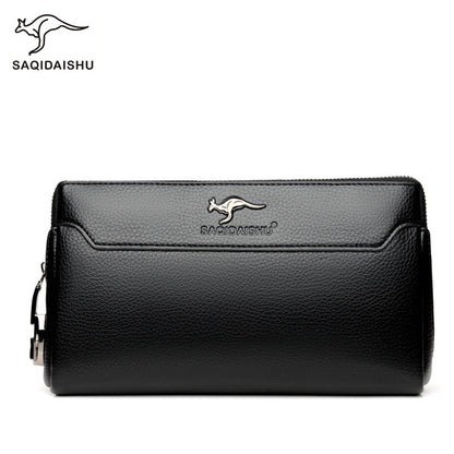 Men's Durable Kangaroo Clutch Business Password Lock
