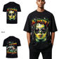 G West Mens Hold Steady Premium Oversized Tee Front And Back Print