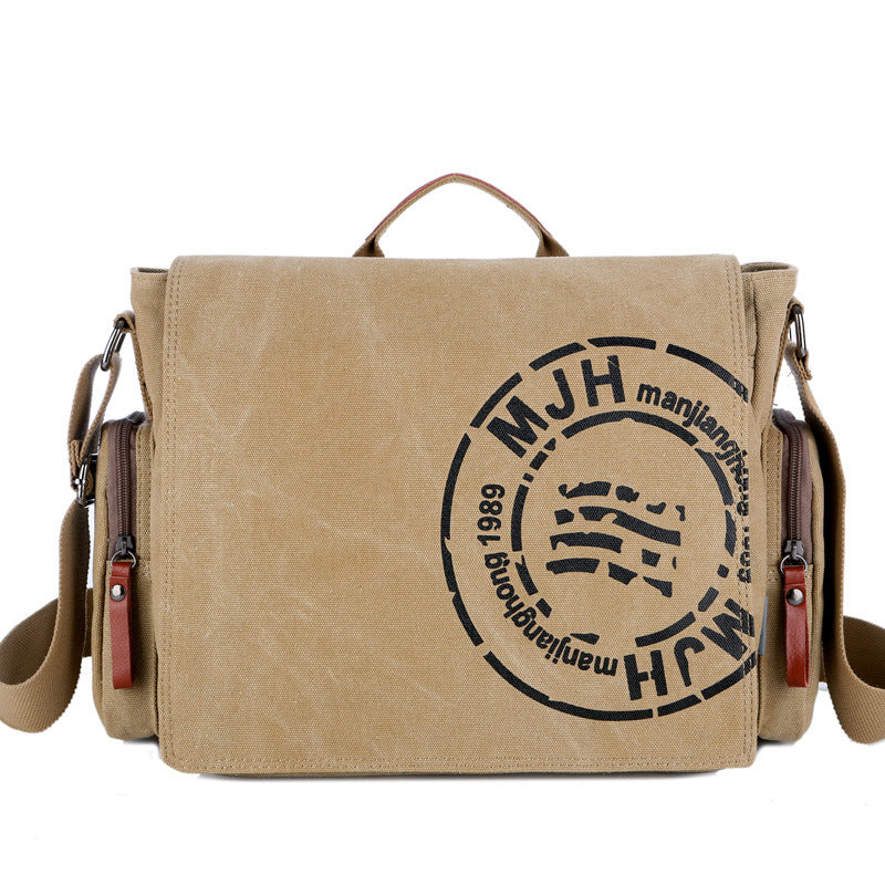 Men's Canvas Vintage Large Capacity Business Men's Shoulder Bags
