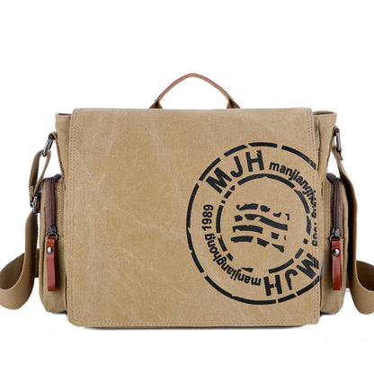 Men's Canvas Vintage Large Capacity Business Men's Shoulder Bags