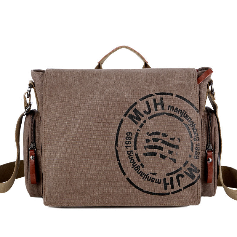 Men's Canvas Vintage Large Capacity Business Men's Shoulder Bags