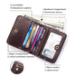 Men's Leather Zipper First Layer Cowhide Simple Men's Wallets