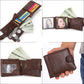 Men's Leather Short First Layer Cowhide Clutch Purses