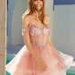 Juliet JT947L Short Off the Shoulder Homecoming A-Line Dress