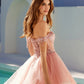 Juliet JT947L Short Off the Shoulder Homecoming A-Line Dress