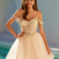 Juliet JT947L Short Off the Shoulder Homecoming A-Line Dress