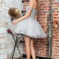 Juliet JT947L Short Off the Shoulder Homecoming A-Line Dress