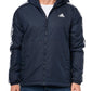 adidas Mens Essentials 3-Stripes Insulated Hooded Jacket Ink XX-Large