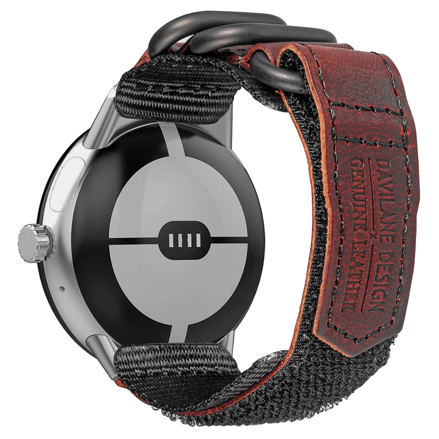 DAVILANE Correa de cuero compatible con Google Pixel Watch 2/Pixel Watch 3 de 41 mm/Correa de Google Pixel Watch para hombres y mujeres, correa de Pixel Watch mejorada de tres hebillas