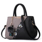 Women's Big Korean Contrast Color Fur Ball Shoulder Bags