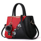 Women's Big Korean Contrast Color Fur Ball Shoulder Bags