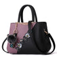 Women's Big Korean Contrast Color Fur Ball Shoulder Bags