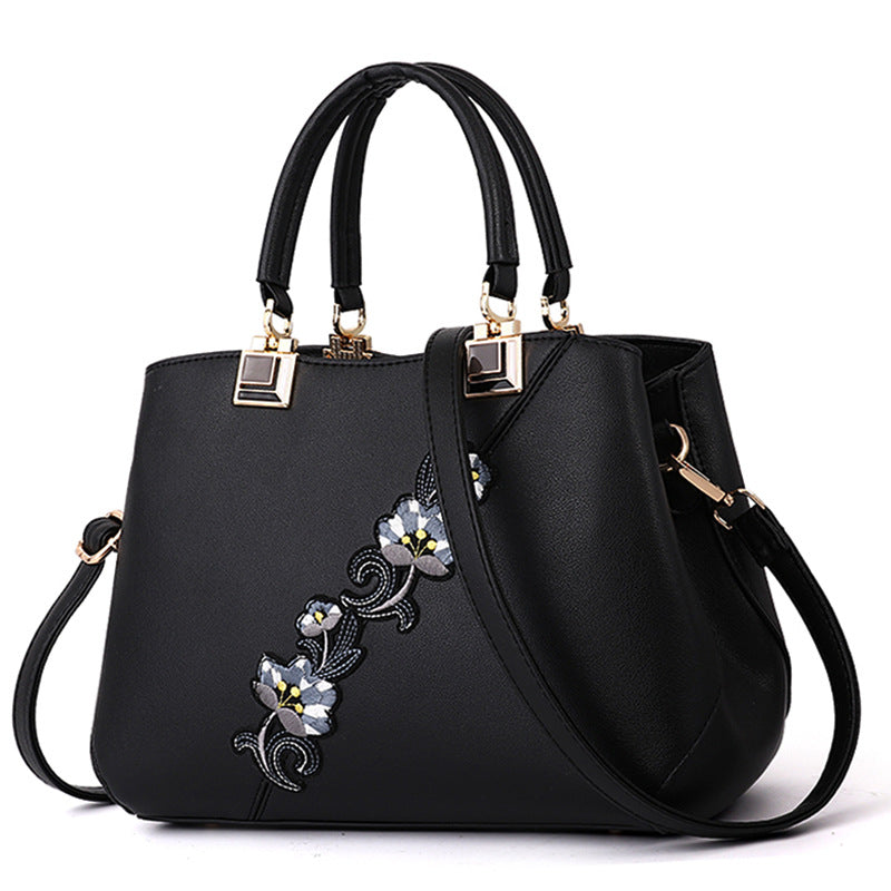 Women's Big Korean Contrast Color Fur Ball Shoulder Bags