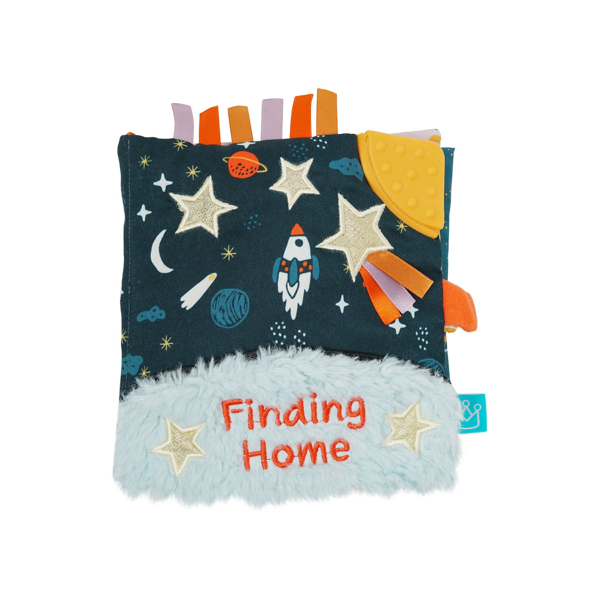 Manhattan Toy Little Rocket Finds Home Libro blando de actividades arrugado para bebé y niño pequeño con personajes atados, Pequeño