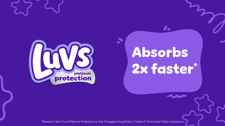 Pañales Luvs Platinum Protection para bebé, talla 4, 198 unidades
