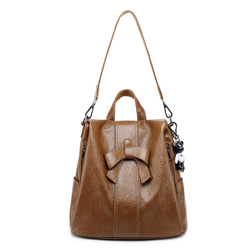 Women's Lightweight Spring Everyday Joker Trendy Bow Backpacks