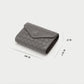 Women's & Men's & Sheepskin Woven Real Leather Expanding Card Holder