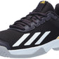 adidas Court Flash Tennis Sneaker Aurora Black/White/Spark 1.5 US Unisex Little Kid