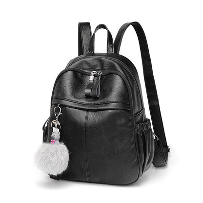 Women's Cattle Leather Trendy Genuine Large Capacity Backpacks