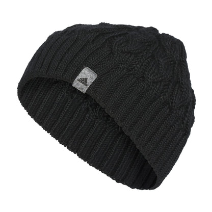 adidas Womens Whittier Beanie Standard fit Acrylic Knit Skull Cap/hat for Winter Black F23 One Size