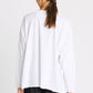 Pima Cotton "Saturn" Luxury Boxy Tee - White