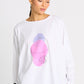 Pima Cotton "Saturn" Luxury Boxy Tee - White