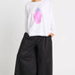 Pima Cotton "Saturn" Luxury Boxy Tee - White