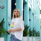 Pima Cotton "Mid Century" Luxury Boxy Tee - As Shown
