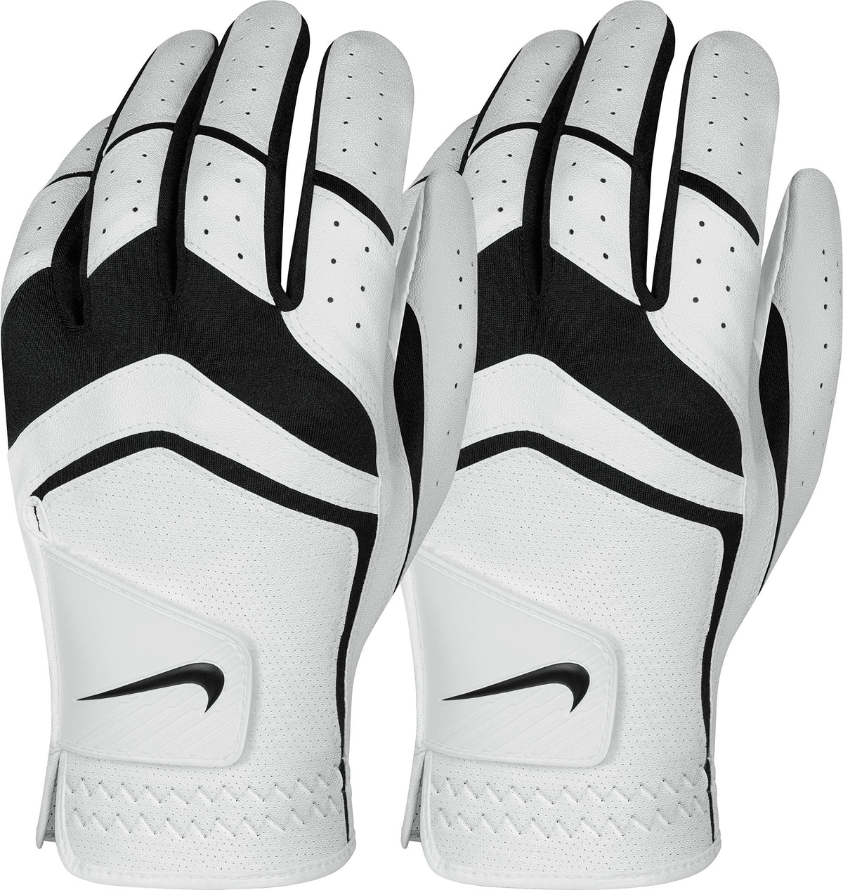 Guante de golf Nike Dura Feel para hombre (paquete de 2) (blanco), grande, para mano izquierda