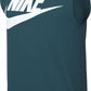 Nike Mens Sportswear Americana Statement Tank Top (US Alpha Large Regular Regular Geode Teal/White)