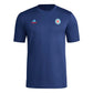 adidas Mens Short Sleeve Pre-Game T-Shirt Team Navy Blue/Chicago Fire Medium