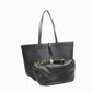 Classic Trapeze Tote Bag with Dual Handles and Ring Detail