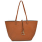 Classic Trapeze Tote Bag with Dual Handles and Ring Detail