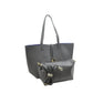 Classic Trapeze Tote Bag with Dual Handles and Ring Detail