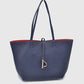 Classic Trapeze Tote Bag with Dual Handles and Ring Detail